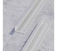 WJYWX End Profile, Tile Edge Protection Profile 90cm 3 Pieces C-shape Profile Aluminium Anodized Stair Nosing Profile Edging Profile Optimal For Interior Fittings(Matte Silver,4.5mmx0.9m)