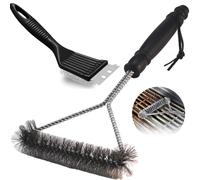 Wjyzzzh BBQ Cleaner - 2 PCS Stainless Steel Wire Brush Set for Grills and Ovens