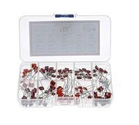 WJZJSVWTAU 100pcs 10 Values CBB Polyester Film Capacitors Assortment Kit Box 10nF 22NF 33NF 39NF 47NF 100NF 150NF 220NF 330NF 470NF diy supplies