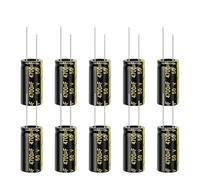 WJZJSVWTAU 10Pcs 4700UF Aluminum Electrolytic Capacitor Kit 50V4700UF 18x35 High Frequency Low Capacitors Assortment Box Kits diy supplies