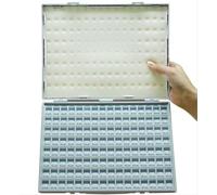 WJZJSVWTAU SMD Resistor/Capacitor Organizer Assortment Kit 128/200 Compartments SMD Component Enclosure Sample Storage Box (Empty Box) (SK128B) diy supplies
