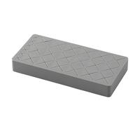 WJZWQZ Silicone Lipstick Holder 18+9 Slots, Cosmetic Organizer Stand Square Makeup Display Case for Brush Lip Eye Stick,Grey