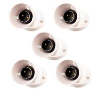 WK Electrical - B22 Bayonet Lamp Holder (Angled Batten, Pack of 5)