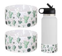 WK IEASON 2Pcs Protective Silicone Base Boot 12-24oz for Hydro Flask Wide Mouth/Standard Mouth, Anti-Slip Silicone Cover Bumper Compatible with Stanley Tumbler 40oz 30oz 20oz-2.83inch Bottom Diameter