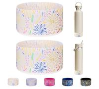 WK IEASON 2Pcs Protective Silicone Base Boot 12-24oz for Hydro Flask Wide Mouth/Standard Mouth, Anti-Slip Silicone Cover Bumper Compatible with Stanley Tumbler 40oz 30oz 20oz-2.83inch Bottom Diameter