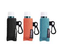 WK IEASON Lip Balm Holder Keychain Single 3pcs Clip on Chapstick Sleeves Holder Pouch Tight-Knit Elastic Lipstick Sleeve (Black/organge/Jade)