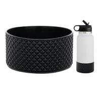 WK IEASON Protective Silicone Base Boot for Hydro Flask 32OZ 40OZ Wide Mouth, Anti-Slip Silicone Sleeve Cover Bumper for Owala Freesip/Flip/Twist 40OZ Flask Water Bottle-3.56inch Bottom Diameter