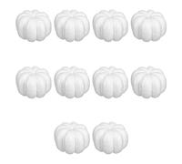WKabnkn 10Pcs Realistic Artificial Pumpkins White Foam Pumpkins Autumn Decoration For Halloween Thanksgiving Party Decoration White Artificial Painting