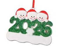 WKabnkn 2. Festive Snowman Pair Hanging Resin Ornament Family Love Christmas Tree Decoration Snowman Couple Ornament
