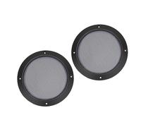 WKabnkn 2PCS/Set Black 2'' 3'' 4'' 5'' 6.8'' 8'' Car Subwoofer Cover Grill Mesh Enclosure