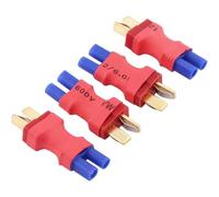 WKabnkn 4Pcs EC2 To T Plug Male Female Remote Quadcopter Connectors Adapter Replacement For Home Outdoor Application Accessories Battery Adapter
