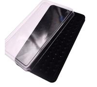 WKabnkn 50 Girds Stylish Jewelry Display Case Simple Bare Stone Packaging Holder Clear Display Box for Stones Storage Container