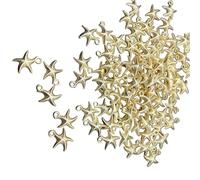 WKabnkn 50PCS Star Fish/Conch/Shell Charm Pendant Fitting For Necklace Bracelets Earrings Jewellery Making Accessories Sea Creature Jewelry Findings