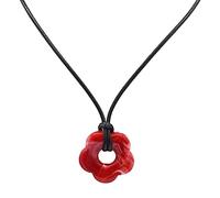 WKabnkn Acrylic Flower Necklace Multicolored Pendant Charm Choker Chain Clavicle Chain For Fashionable Women Costume Accessory