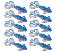 WKabnkn Bicolor Soft Shrimp 10PCS High Elastic Scintillate Drifting Lures For Enhanced Fish Attraction Shrimp Attract With Secret Fasteners