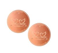 WKabnkn Copper Water Cleaner Plate For Bird Baths Performances Clean Every 1-2 Week Outdoor Birdbaths Year Round Bird Bath Maintenance Disk