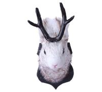 WKabnkn Cute Antlers Head Statue Home Decorations Animal Taxidermy Sculpture Figurines Deer Horn Wall Hook Personalized Wall Jewelry