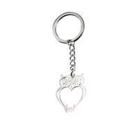 WKabnkn Delicate Hollow Animal Detail Keychain Silver Creative Souvenir Charm For Best Friend Or Colleague Farewell Silver Keychain With Animal Design