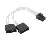 WKabnkn Double 4Pin To 6 PIN Power Cable Upgrading PC Supplies Adapter Connectors For Video Card Accessories Heavy Duty GPU Power Extension