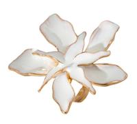 WKabnkn Exaggerated Fashion Statement Rings Flower/Sea Star And Pearls Wedding Handmade Jewelry For Parties Adjustable Open