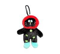 WKabnkn Fashionable Cats Heart Pendant Keychain Soft Plush Dolls Bag Charm Cartoon Bag Pendant Accessories For Daily Party Daily Life Decors