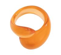 WKabnkn Fashionable Irregular Geometric Acrylic Rings For Women Girls Trendy Water Droplets Acrylic Rings Party Accessories Personality Charm
