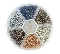 WKabnkn Fly Hook Binding Materials Head Beads Tying Materials 1 Box Of Mixed Color Slotted Beads For Fly Tying