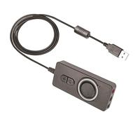 WKabnkn MultiFunctional External Sound Card for PC Mobile Devices Plugs and Play Suitable Home Streaming Applications Mic Adapter