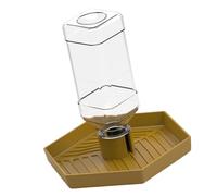WKabnkn Removable Food And Water Feeding Bowl For Bearded Dragons Reptiles Water Dispenser Automatic Feeder For Reptiles Watering Supply