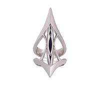WKabnkn Scepter Hollow Barbed Fangs Male Female Silver Gold Punk Adjustable Metal Open High-grade Rings Alloy Rings