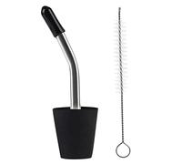 WKabnkn Stainless Steel Camping Kettle Mouth For W/Brush Portable Coffee Teapot Extension Tube Water Pipe Nozzles Camping Equip Coffee Pot Dip Tube Water Pipe