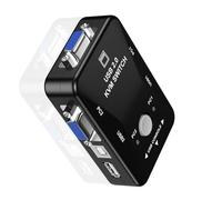 WKabnkn USB2.0 KVM Switcher 1080P VGA Splitter For Computer Peripherals Control Plugs And Play Not Need Software KVM Switcher