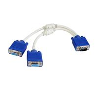 WKabnkn VGA Splitter Cable 1 Male To 2 Female Connector Wire Line D-SUB 15Pin For Multi Screen Display In Offices Classrooms Plug And Play