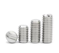 WKAIYUAN 100pcs/lot Stainless Steel Slotted Set Screw With Flat Point M1.6 M2 DIN551(8mm x100pcs,M1.6)