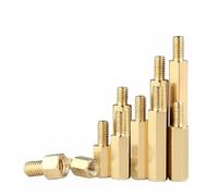 WKAIYUAN 10pcs/lot M3 Hex Brass Spacing Screws Threaded Pillar PCB Computer PC Motherboard Standoff Spacer(50mm x10pcs)