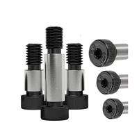 WKAIYUAN 1pcs M6 Dia=8mm Grade 12.9 Alloy Steel Hex Hexagon Socket Cap Head Shoulder Roller Bearing Screw Bolt(75mm)
