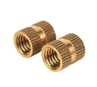 WKAIYUAN 20pcs COPPER Knurl Insert Nut M8 M6 Threaded Embedded For Plastic Injection Moulding Hot Melt Heat Set Nuts(Length 12mm,M8 OD 10.3mm 20PCS)