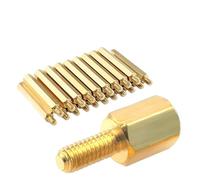 WKAIYUAN Hex Brass Male Female Standoff Board Rack Stud M2.5 Hexagon Threaded Pillar PCB Column Motherboard Spacer Screw Bolt(13mm (20pcs))