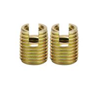 WKAIYUAN M2 M2.5 M3 M4 M5 M6 M8 M10 M12 M14 M16 Steel Metal Thread Repair Insert Self Tapping Slotted Threaded Nut(Zinc Plated Steel,M16xM20x22 (2pcs))