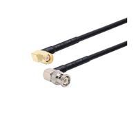 WKAIYUAN RG58 Cable BNC Male To SMA Plug RG-58 50 Ohm RF Extension Connector Adapter Jumper Pigtail 0.5M 1M 2M 10M 20M(RPSMA M90 to BNC M90,25M)