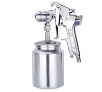 wkao 1000W Metal Hvlp Spray Gun for Painting, Equipped with 3.0 Mm Nozzle, Trigger Handle, Aluminum Tank - Ideal for Cars, Furniture, and Industrial Use
