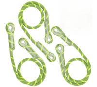 wkao 10Mm Nylon Prusik Cord, Pre-Sewn Eye-to-Eye Friction Rope with Kevlar & Polyester, 3-Pack for Versatile Outdoor Uses