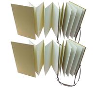 wkao 2 Pcs Accordion A5 Sketchbook, Paper Drawing & Watercolor, Pages 38 Double-Sided, Artist Journal Foldable, Ideal for Creative Records, Art Projects, Scrapbooking and Stamps