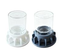 wkao 2 Pcs Ant Farm Feeder and Water Feeder for Ant Spider and Insect Feeding, Small Formicarium Feeder with Glass Bottle, Threaded Interface, 1.3 x 1.3 in / 3.2 x 3.4 cm