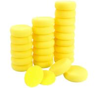 wkao 30 Piece Yellow Sponges For Watercolor Art, Soft Sponges For Acrylic Painting, Ideal For Young Creators And Artists, Perfect For Stamping & Creative Projects
