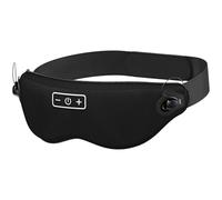 wkao 3D Wireless Eye Cover, Soft Fabric Eye Shade Cover, Wireless Sleeping Headphones with Noise Cancelling Earbuds, Designed for Side Sleepers