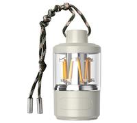 wkao Camping Lantern with Led, Type-C Fast Charge, 3 Brightness Levels, 2100K Warm Light, Abs Waterproof Shell, Vintage Design, Lightweight for Outdoor, Camping, Emergency