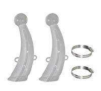 wkao Cattle Horn Protector, 1 Pair, 9.06 in / 23 cm Tall, Anti-Fighting Silicone Cover with Clamps, for Cow