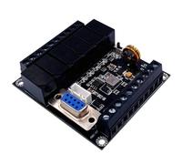 wkao Fx1N-14Mr PLC Relay Controller, 8-Channel Functionality, PCB Layout, 32-Bit Quick Processor, Industrial Microcontroller Standard, Gx Programming Affinity, Real-Time Monitoring