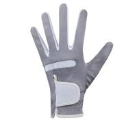 wkao Gray Mens Golf Glove, Left Hand, Size 25, Breathable Synthetic Fiber Cloth, Comfortable